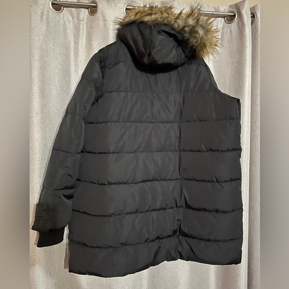 Lane Bryant Black Faux Fur Ski Parka 18/20 - Picture 5 of 5